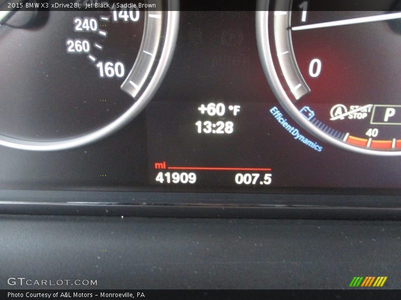 Jet Black / Saddle Brown 2015 BMW X3 xDrive28i