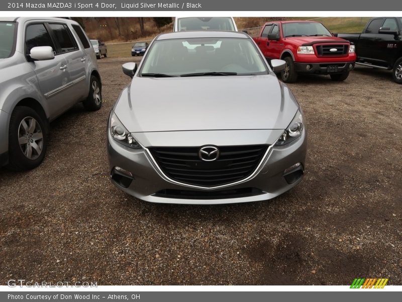 Liquid Silver Metallic / Black 2014 Mazda MAZDA3 i Sport 4 Door