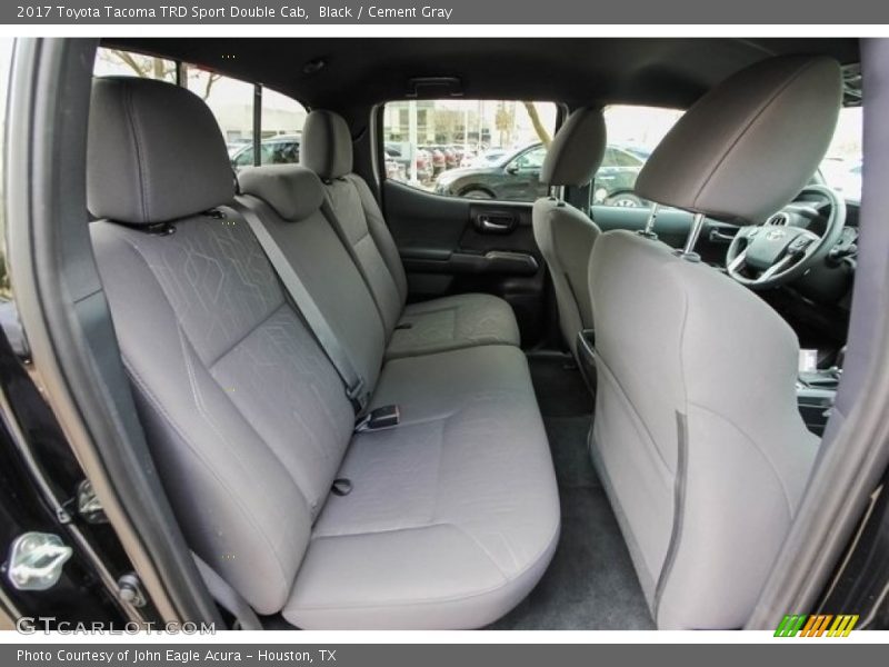 Rear Seat of 2017 Tacoma TRD Sport Double Cab