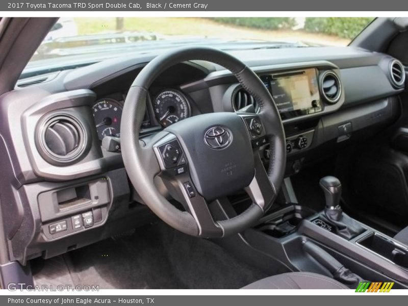 Black / Cement Gray 2017 Toyota Tacoma TRD Sport Double Cab