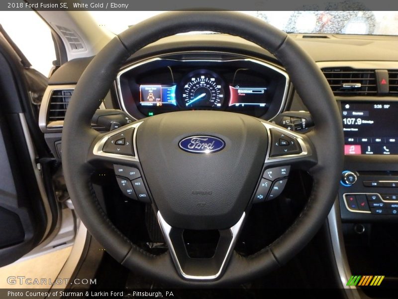 White Gold / Ebony 2018 Ford Fusion SE