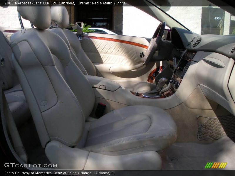 Firemist Red Metallic / Stone 2005 Mercedes-Benz CLK 320 Cabriolet