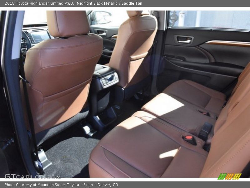 Midnight Black Metallic / Saddle Tan 2018 Toyota Highlander Limited AWD