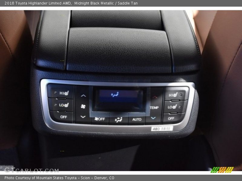 Midnight Black Metallic / Saddle Tan 2018 Toyota Highlander Limited AWD