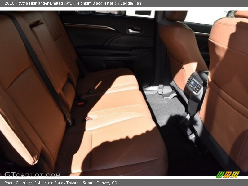 Midnight Black Metallic / Saddle Tan 2018 Toyota Highlander Limited AWD
