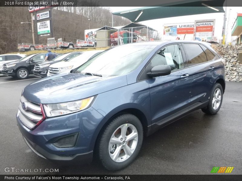 Blue / Ebony 2018 Ford Edge SE AWD