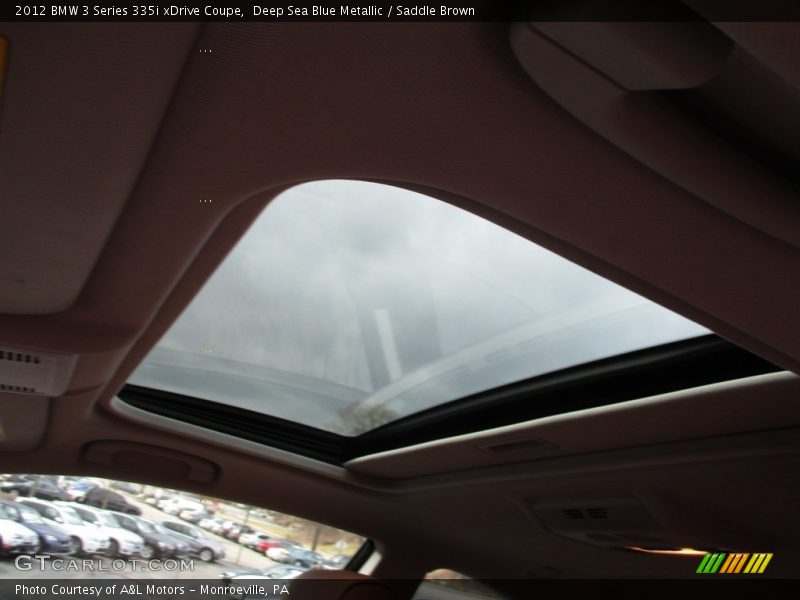 Deep Sea Blue Metallic / Saddle Brown 2012 BMW 3 Series 335i xDrive Coupe