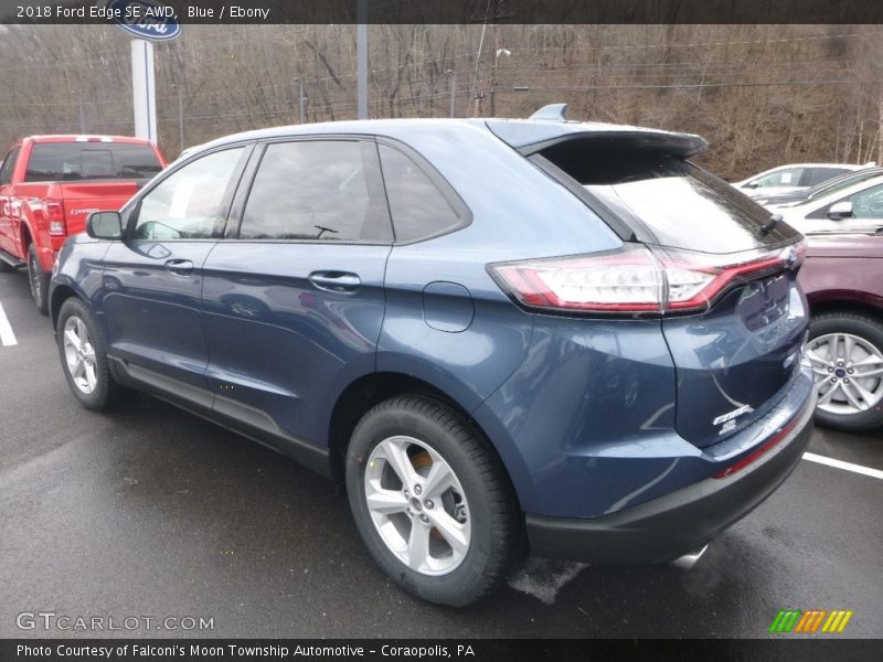 Blue / Ebony 2018 Ford Edge SE AWD