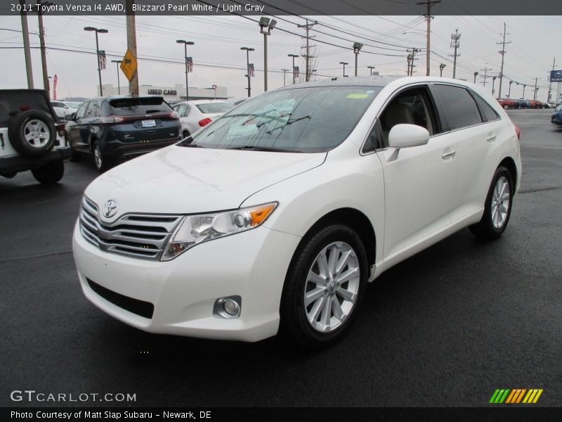 Blizzard Pearl White / Light Gray 2011 Toyota Venza I4 AWD