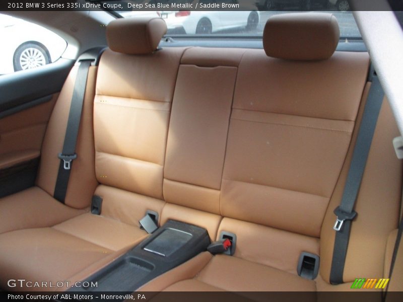 Deep Sea Blue Metallic / Saddle Brown 2012 BMW 3 Series 335i xDrive Coupe
