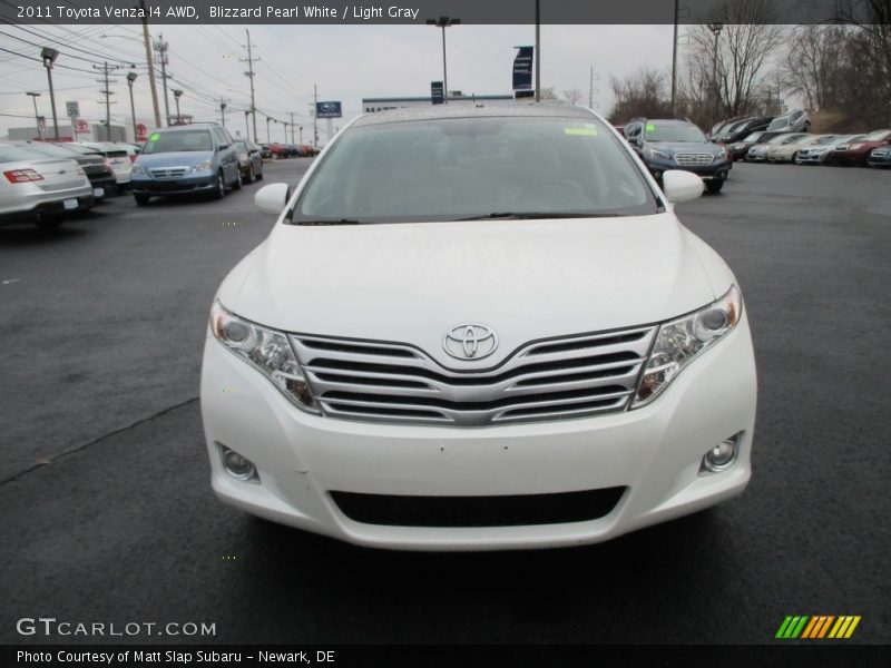 Blizzard Pearl White / Light Gray 2011 Toyota Venza I4 AWD