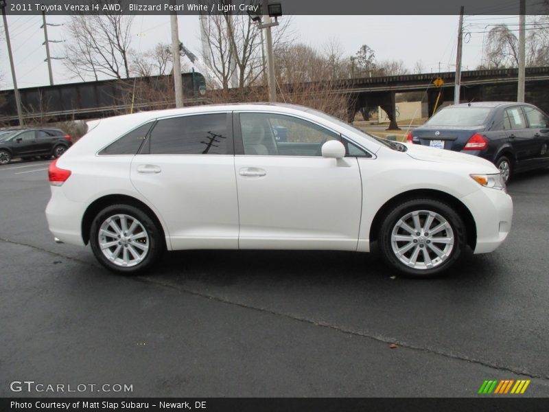 Blizzard Pearl White / Light Gray 2011 Toyota Venza I4 AWD