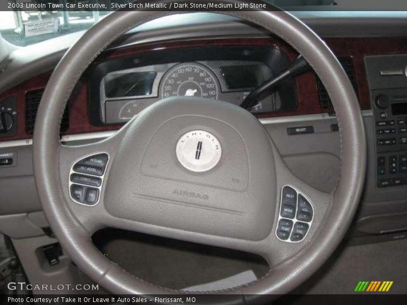 Silver Birch Metallic / Dark Stone/Medium Light Stone 2003 Lincoln Town Car Executive