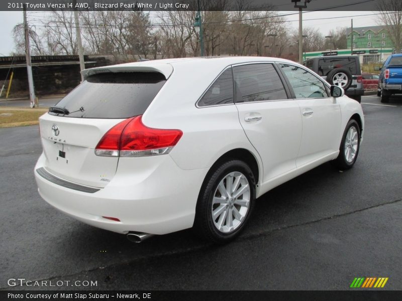 Blizzard Pearl White / Light Gray 2011 Toyota Venza I4 AWD