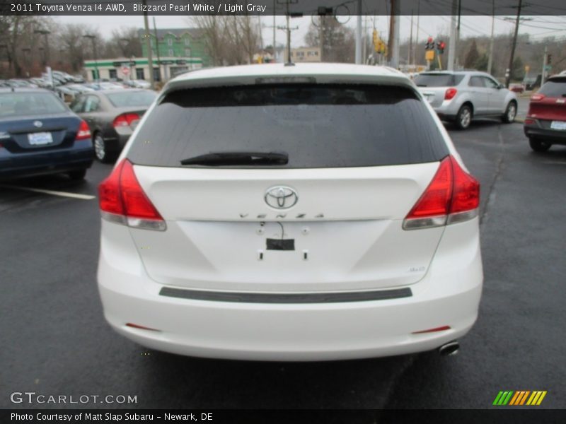 Blizzard Pearl White / Light Gray 2011 Toyota Venza I4 AWD