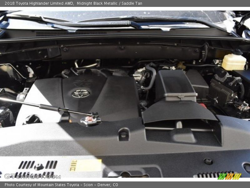Midnight Black Metallic / Saddle Tan 2018 Toyota Highlander Limited AWD