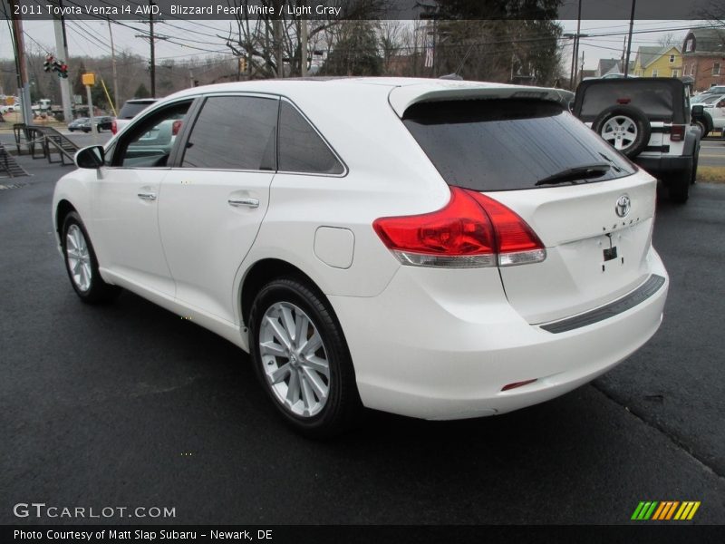 Blizzard Pearl White / Light Gray 2011 Toyota Venza I4 AWD