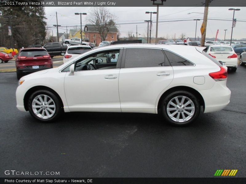 Blizzard Pearl White / Light Gray 2011 Toyota Venza I4 AWD