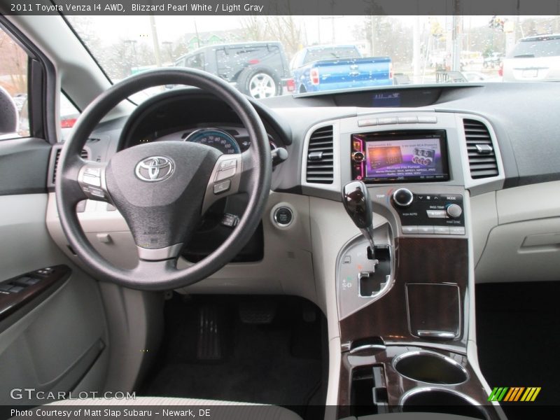 Blizzard Pearl White / Light Gray 2011 Toyota Venza I4 AWD