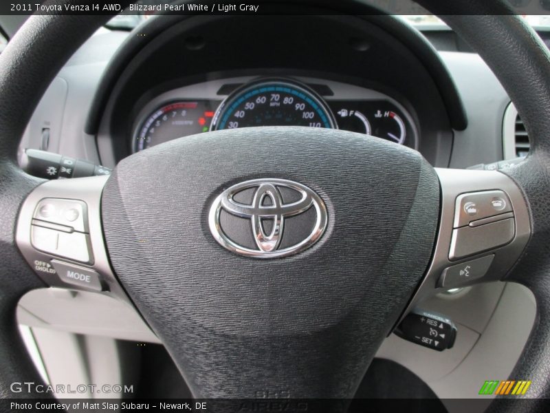 Blizzard Pearl White / Light Gray 2011 Toyota Venza I4 AWD