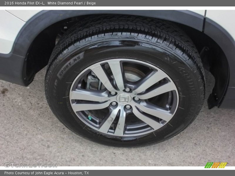 White Diamond Pearl / Beige 2016 Honda Pilot EX-L