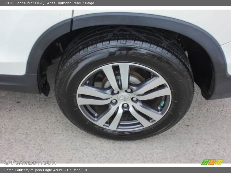 White Diamond Pearl / Beige 2016 Honda Pilot EX-L