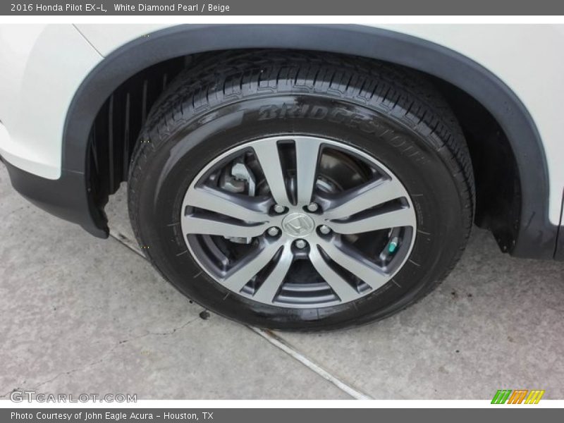 White Diamond Pearl / Beige 2016 Honda Pilot EX-L