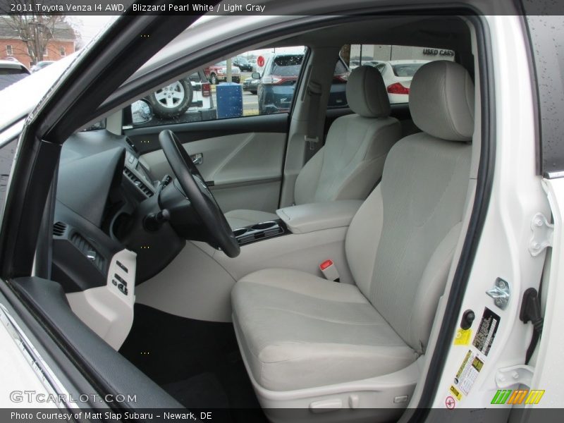 Blizzard Pearl White / Light Gray 2011 Toyota Venza I4 AWD