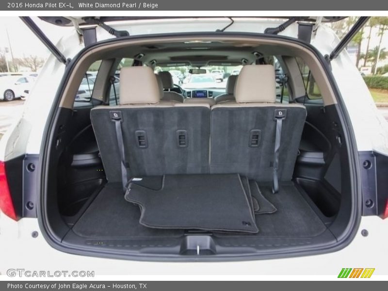 White Diamond Pearl / Beige 2016 Honda Pilot EX-L