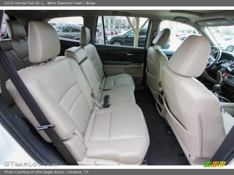 White Diamond Pearl / Beige 2016 Honda Pilot EX-L