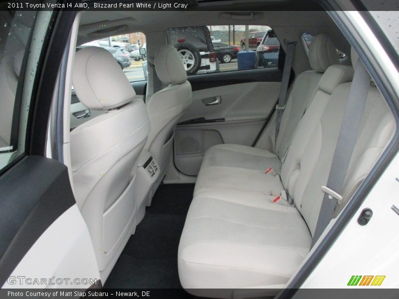 Blizzard Pearl White / Light Gray 2011 Toyota Venza I4 AWD