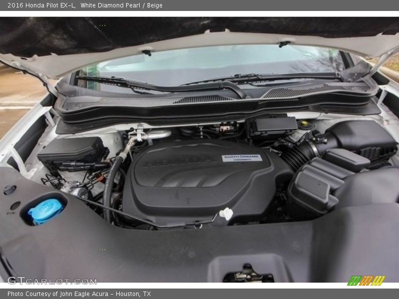 White Diamond Pearl / Beige 2016 Honda Pilot EX-L