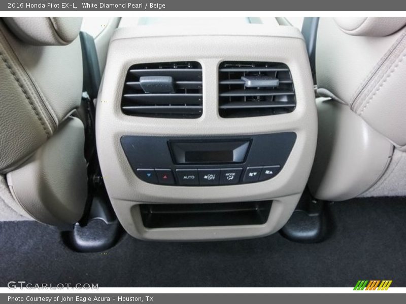 White Diamond Pearl / Beige 2016 Honda Pilot EX-L