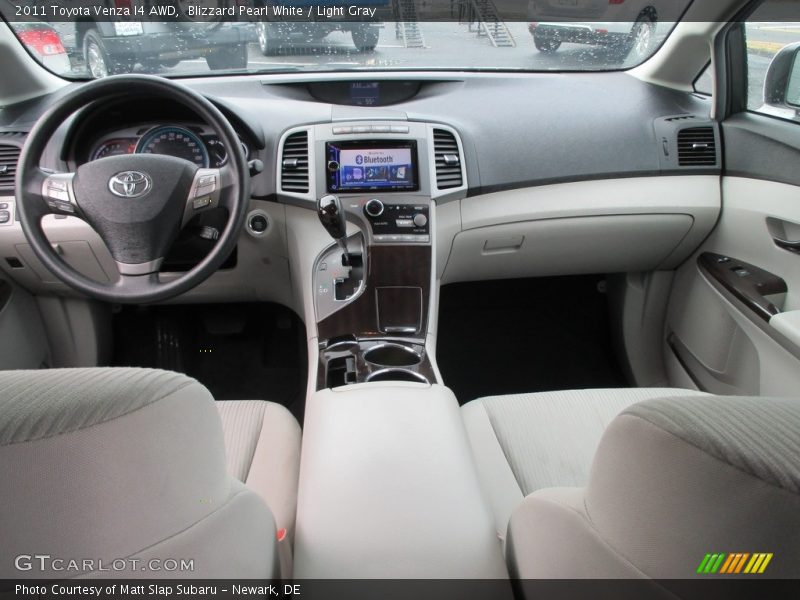 Blizzard Pearl White / Light Gray 2011 Toyota Venza I4 AWD