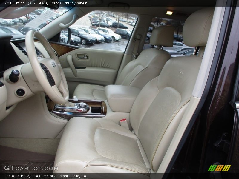 Dark Currant / Wheat 2011 Infiniti QX 56 4WD