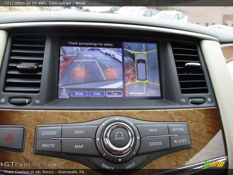 Dark Currant / Wheat 2011 Infiniti QX 56 4WD