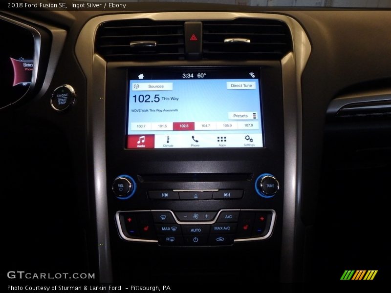 Ingot Silver / Ebony 2018 Ford Fusion SE