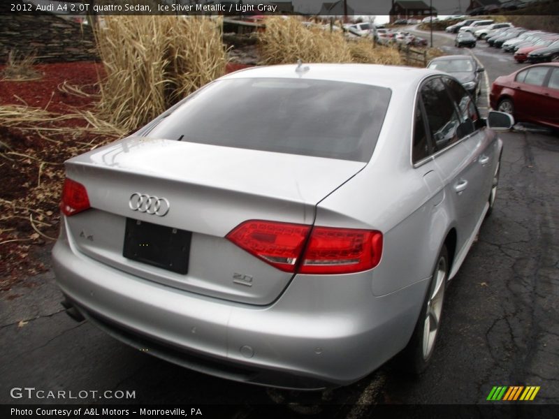 Ice Silver Metallic / Light Gray 2012 Audi A4 2.0T quattro Sedan