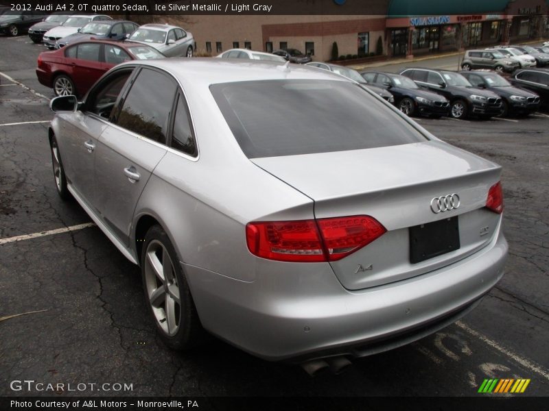Ice Silver Metallic / Light Gray 2012 Audi A4 2.0T quattro Sedan