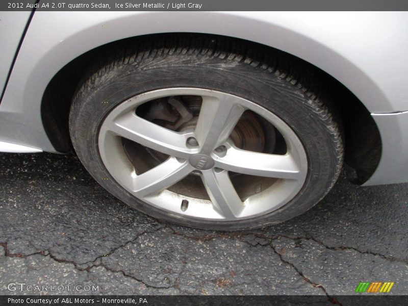 Ice Silver Metallic / Light Gray 2012 Audi A4 2.0T quattro Sedan