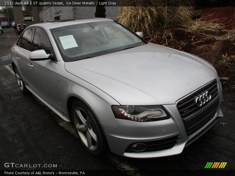 Ice Silver Metallic / Light Gray 2012 Audi A4 2.0T quattro Sedan