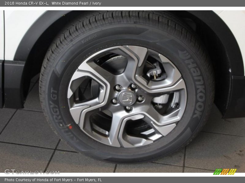 White Diamond Pearl / Ivory 2018 Honda CR-V EX-L