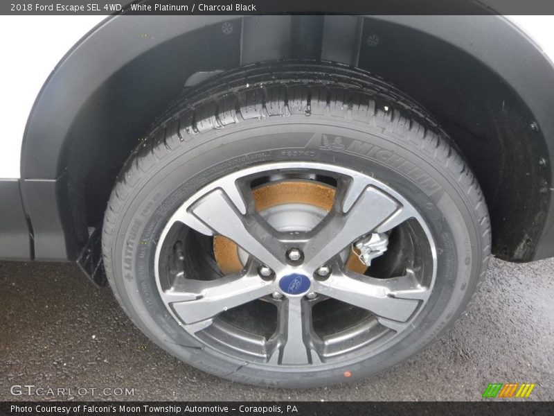 White Platinum / Charcoal Black 2018 Ford Escape SEL 4WD
