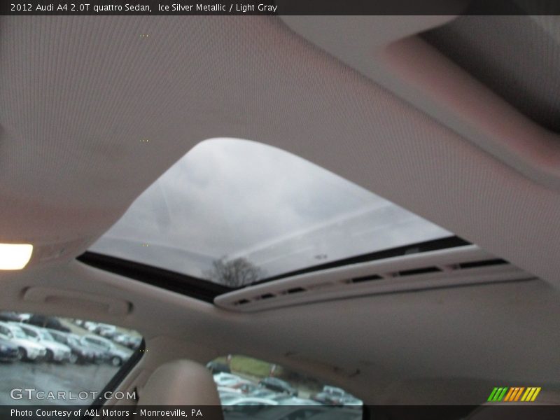 Ice Silver Metallic / Light Gray 2012 Audi A4 2.0T quattro Sedan