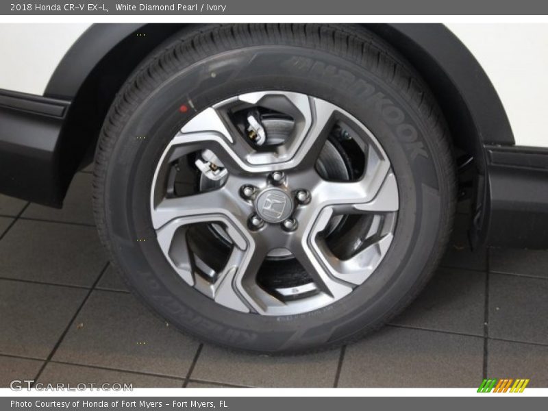 White Diamond Pearl / Ivory 2018 Honda CR-V EX-L