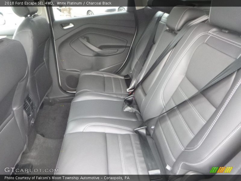 White Platinum / Charcoal Black 2018 Ford Escape SEL 4WD