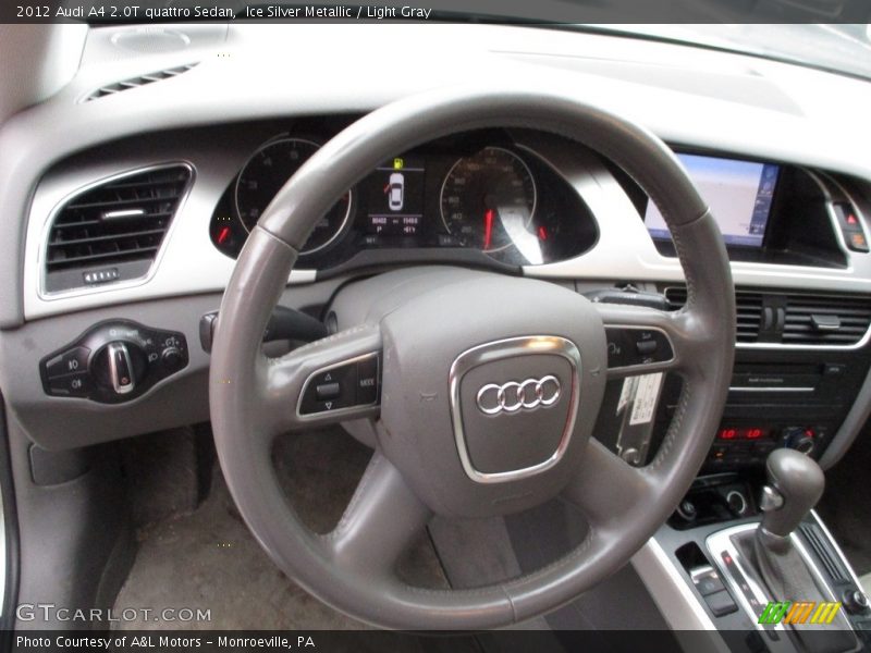 Ice Silver Metallic / Light Gray 2012 Audi A4 2.0T quattro Sedan