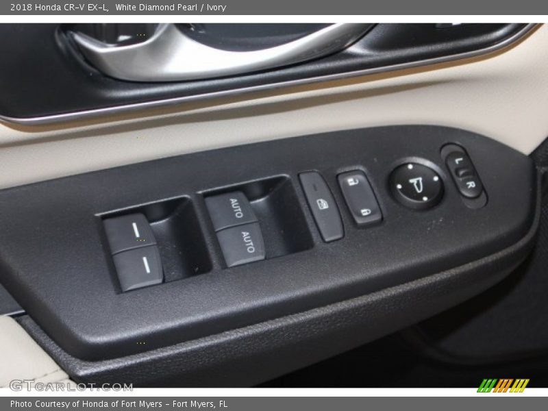 White Diamond Pearl / Ivory 2018 Honda CR-V EX-L