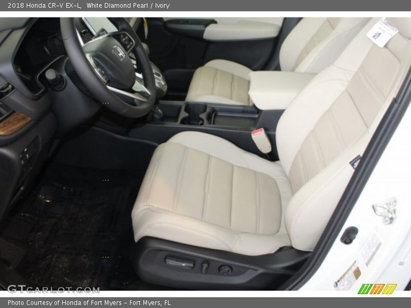 White Diamond Pearl / Ivory 2018 Honda CR-V EX-L