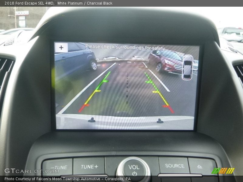 White Platinum / Charcoal Black 2018 Ford Escape SEL 4WD